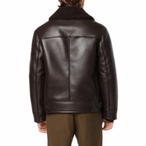 Men Pilot Brown Leather Jacket model style