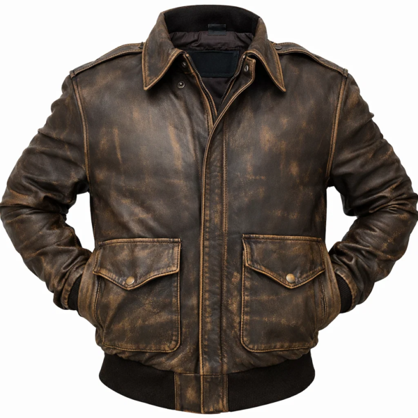 A2 Distressed Leather Jacket