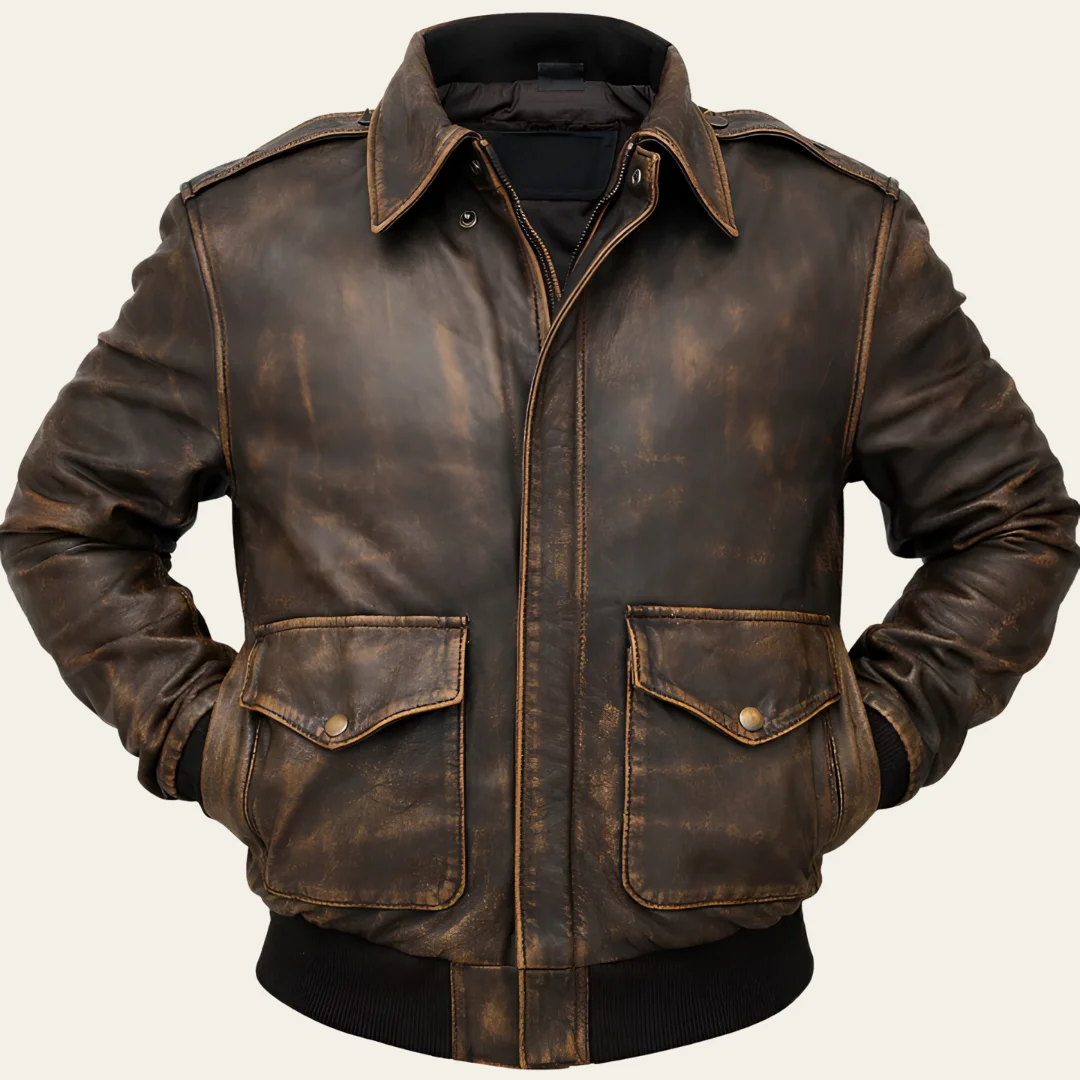 A2 Distressed Leather Jacket