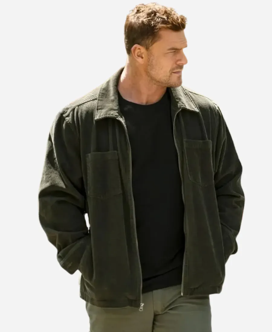 Alan Ritchson Reacher S04 Olive Green Jacket Style
