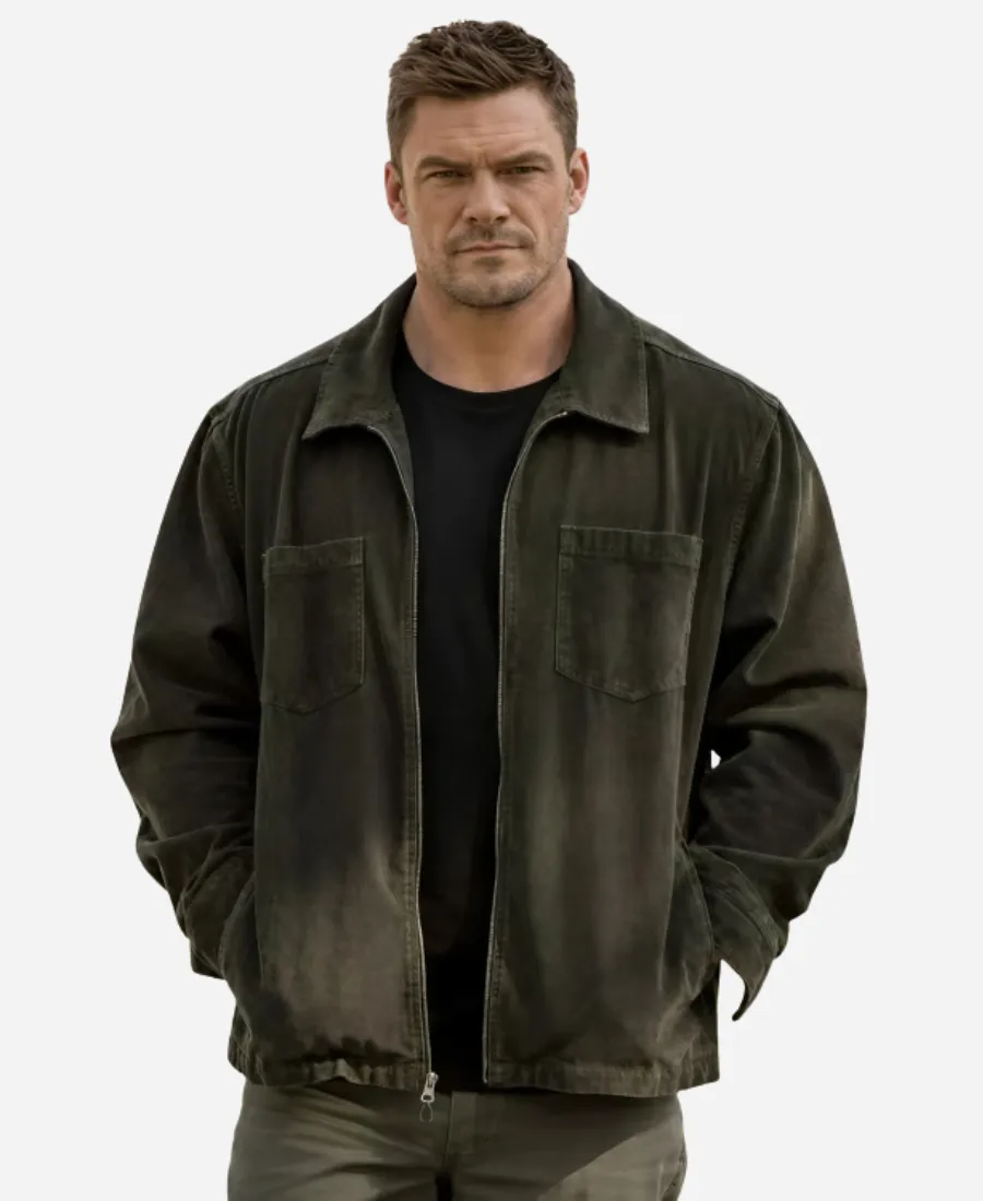 Alan Ritchson Reacher S04 Olive Green Jacket Style