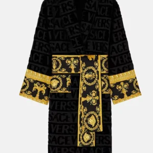 Luxury Black Versace Robe
