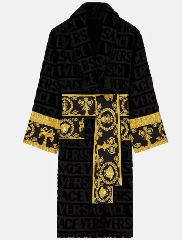 Luxury Black Versace Robe