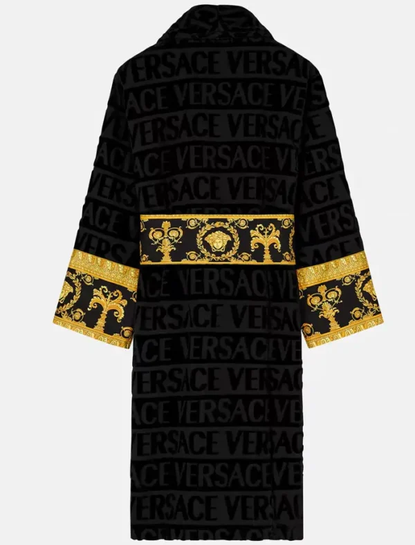 Luxury Black Versace Robe