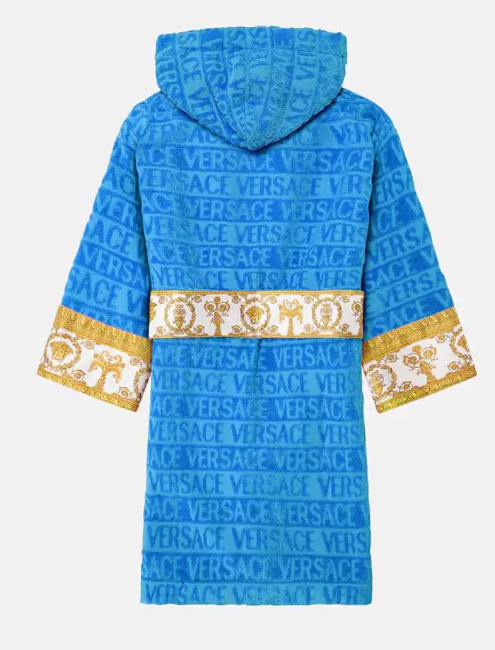Luxury Blue Versace Robe