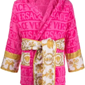 Luxury Pink Versace Robe
