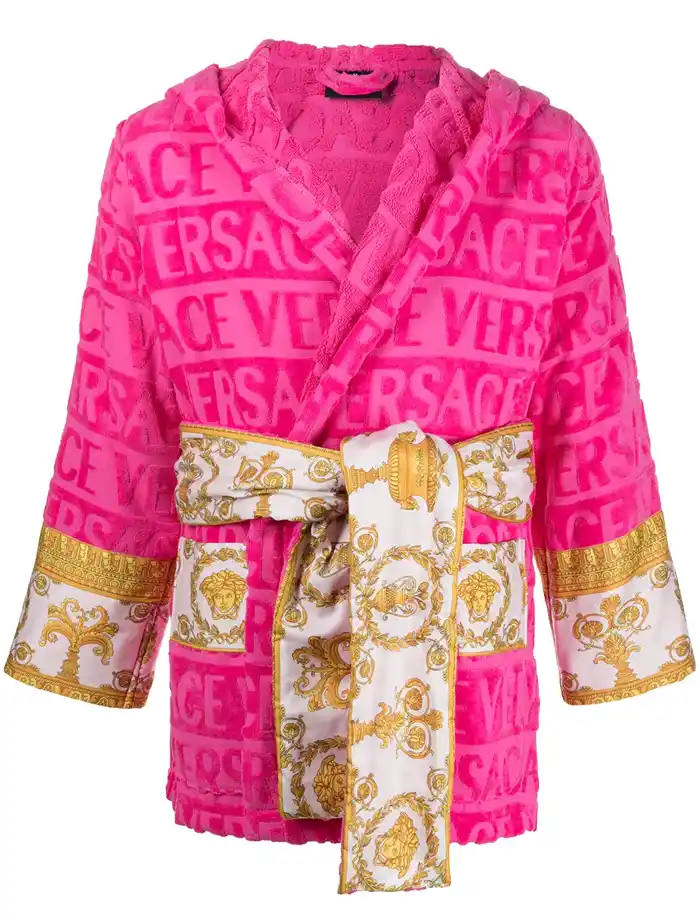 Luxury Pink Versace Robe