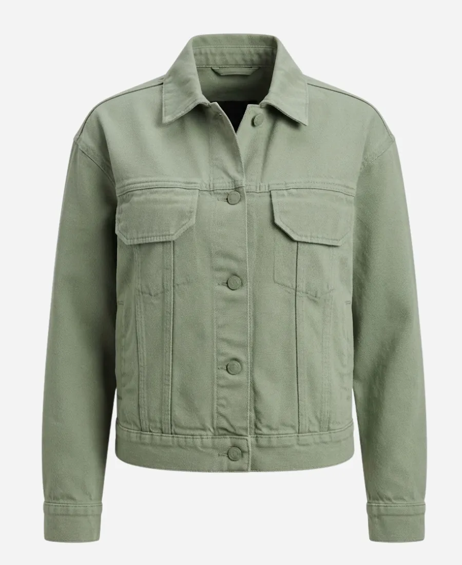 Carrie S01 Chris Hargensen Green Jacket