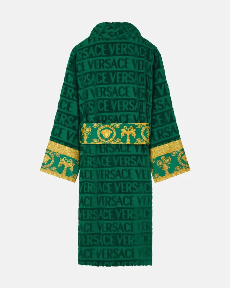 Luxury Green Baroque Versace Bathrobe