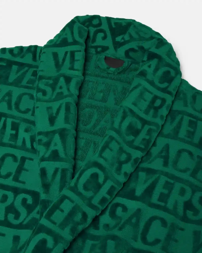 Luxury Green Baroque Versace Bathrobe