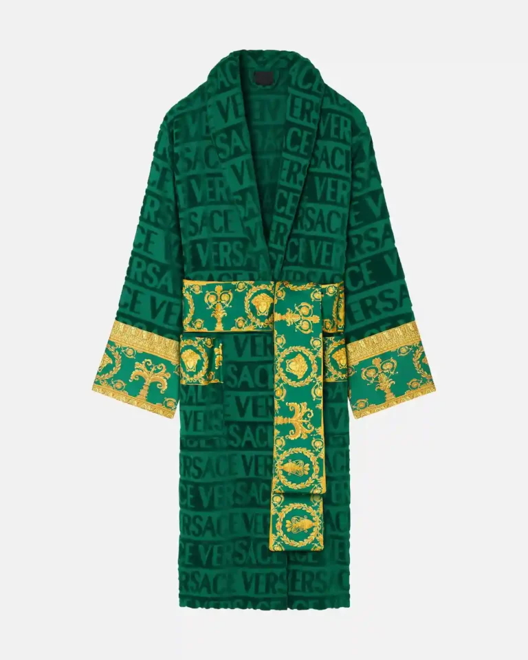 Luxury Green Baroque Versace Bathrobe
