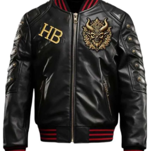 Halloween Gothic Devil Leather Jacket