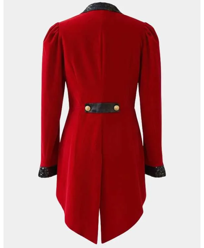 Ringmaster Red Velvet Costume Coat