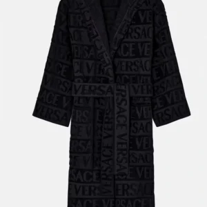 Luxury Ivy Wiza All Black Versace Bathrobe