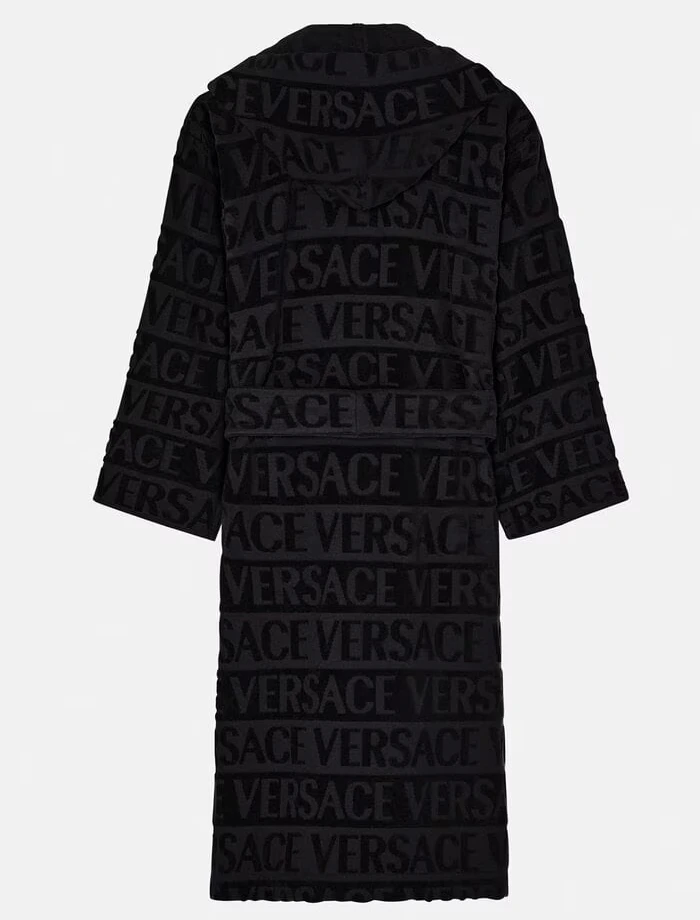 Luxury Ivy Wiza All Black Versace Bathrobe