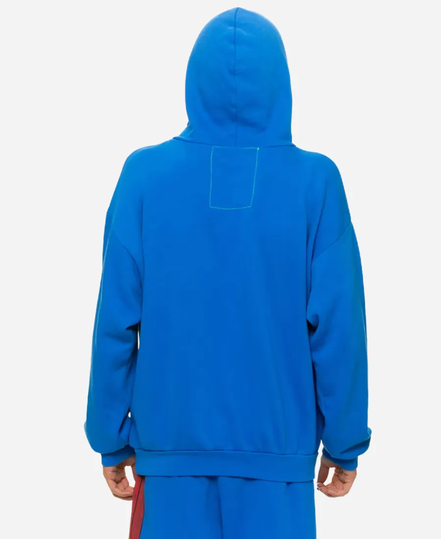 Aviator Nation Royal Relaxed Tri-Blend Hoodie Giants 2026