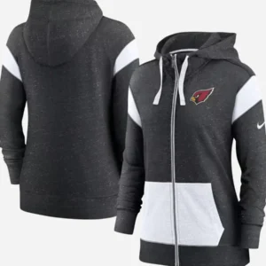 Nike-Arizona-2026-Heather-Black-White-Monaco-Full-Zip-Hoodie