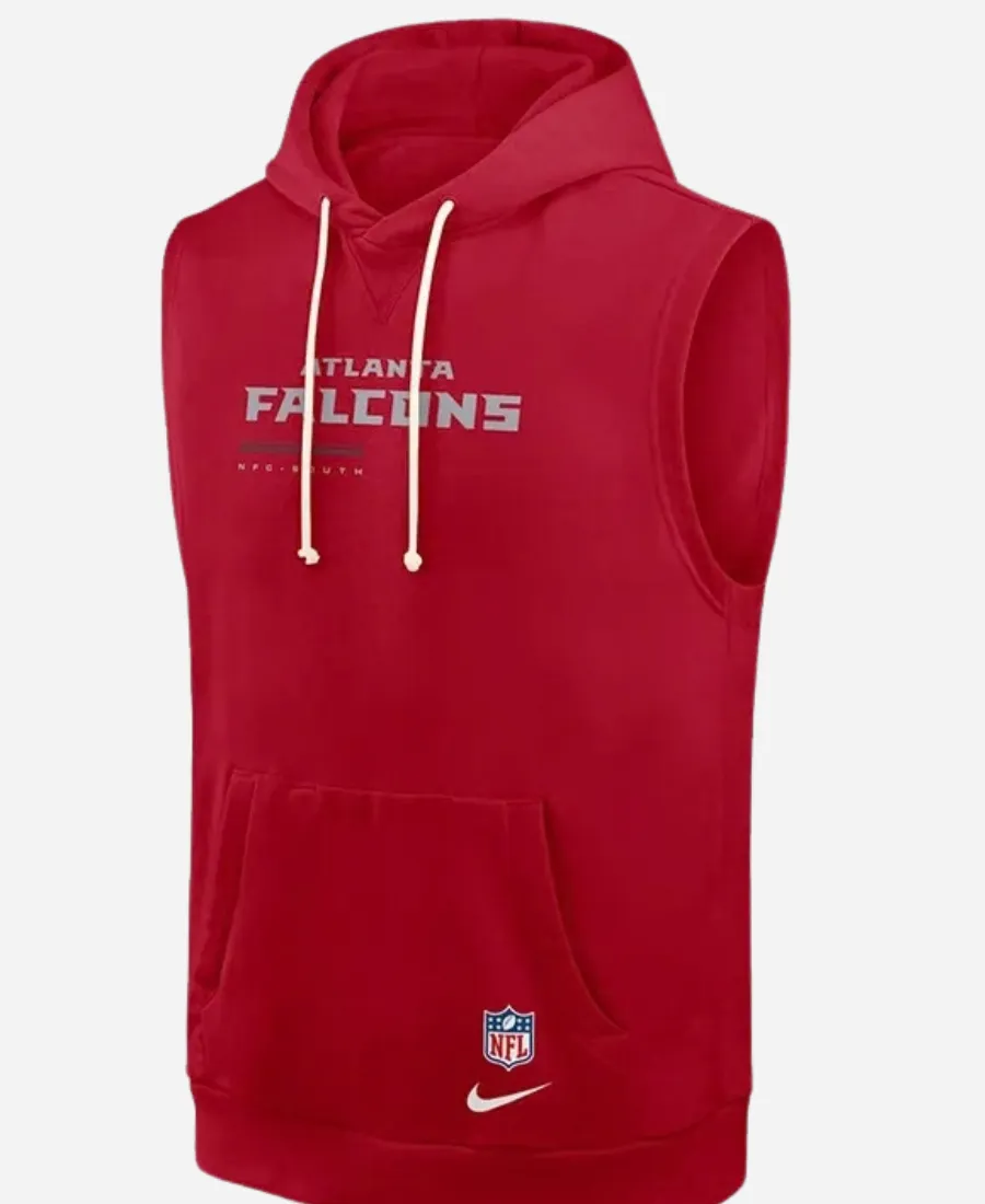 Falcons 2026 Michael Penix Jr. Sideline Sleeveless Hoodie Style