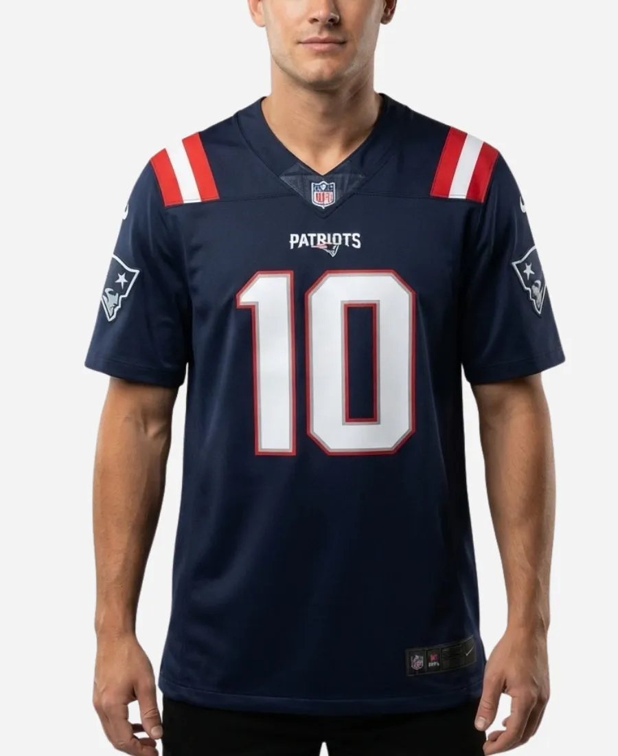 Patriots 2026 Drake Maye Navy Jersey Nike