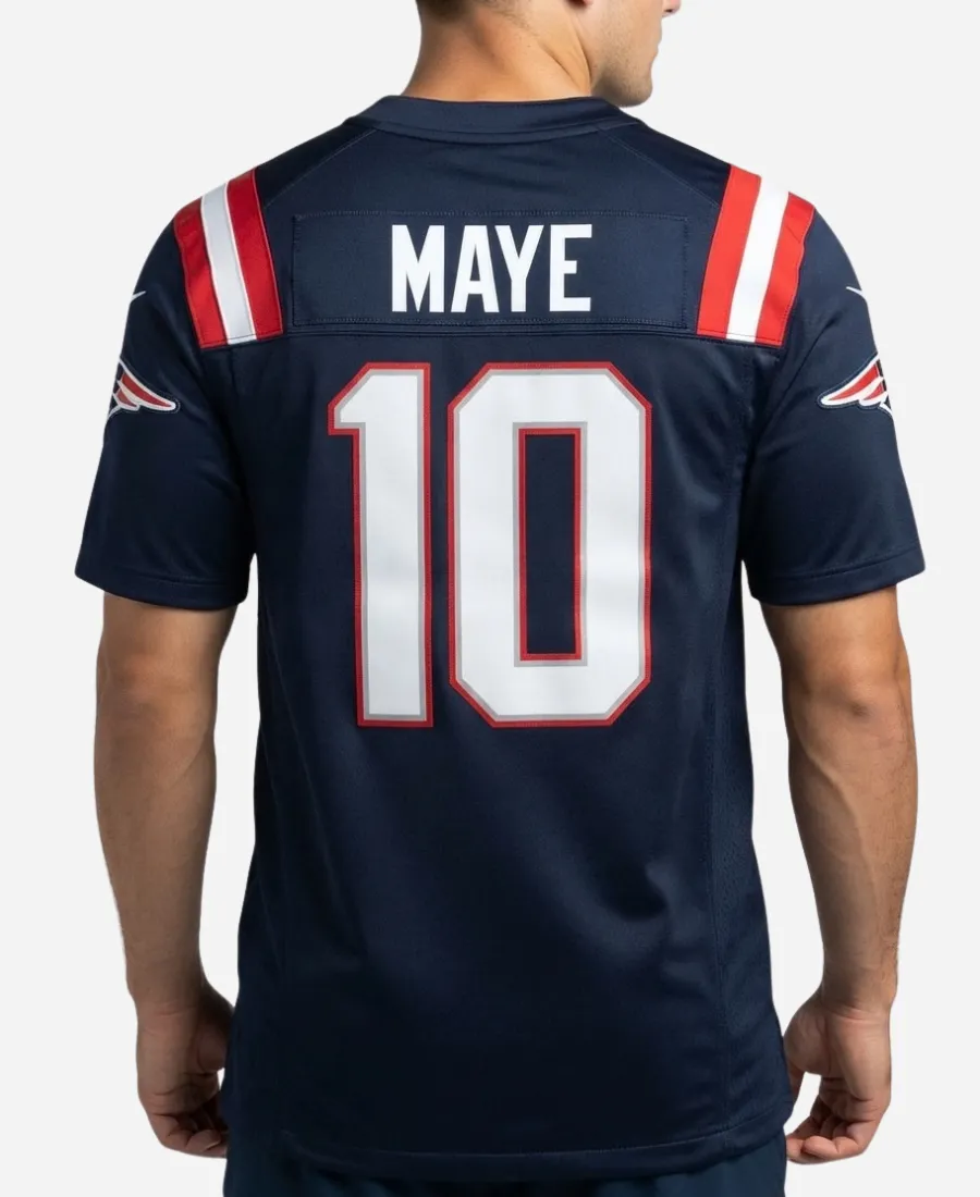 Patriots 2026 Drake Maye Navy Jersey Nike
