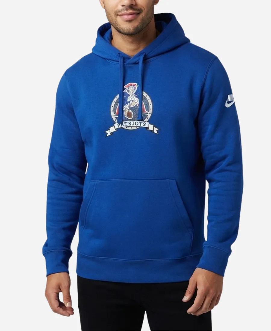 Nike New England Patriots 2026 Rewind Club Hoodie Style