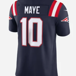 Nike-Patriots-Drake-Maye-Navy-Blue-Limited-Jersey