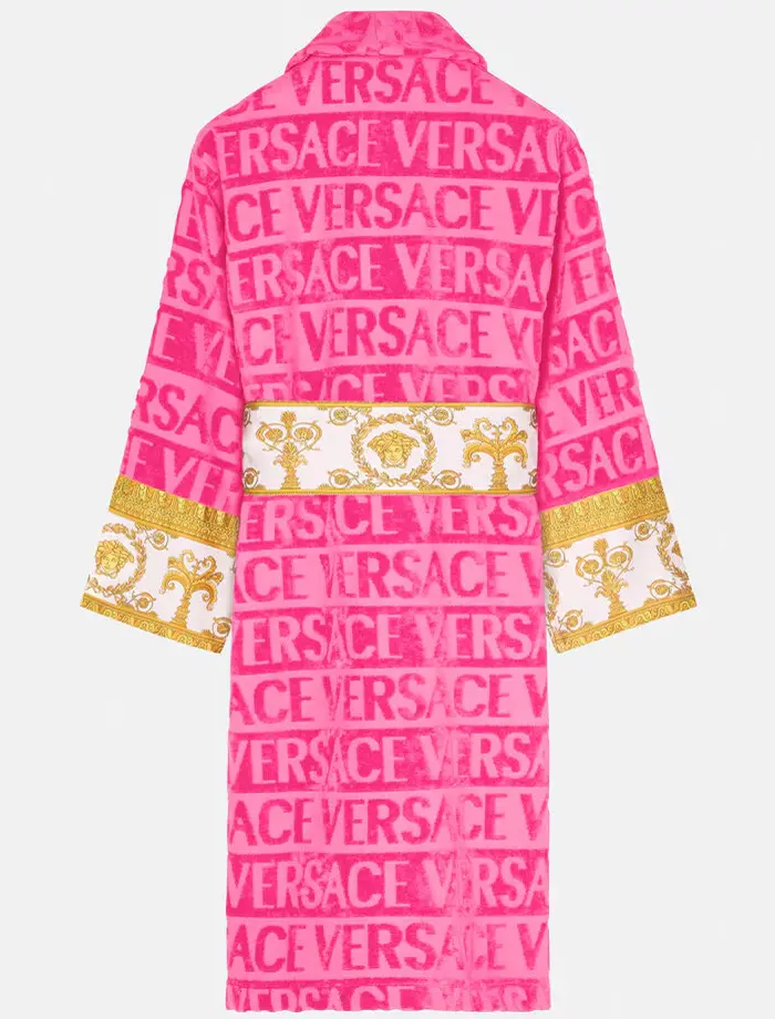 Luxury Pink Versace Robe