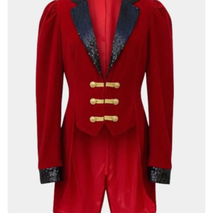 Ringmaster Red Velvet Costume Coat