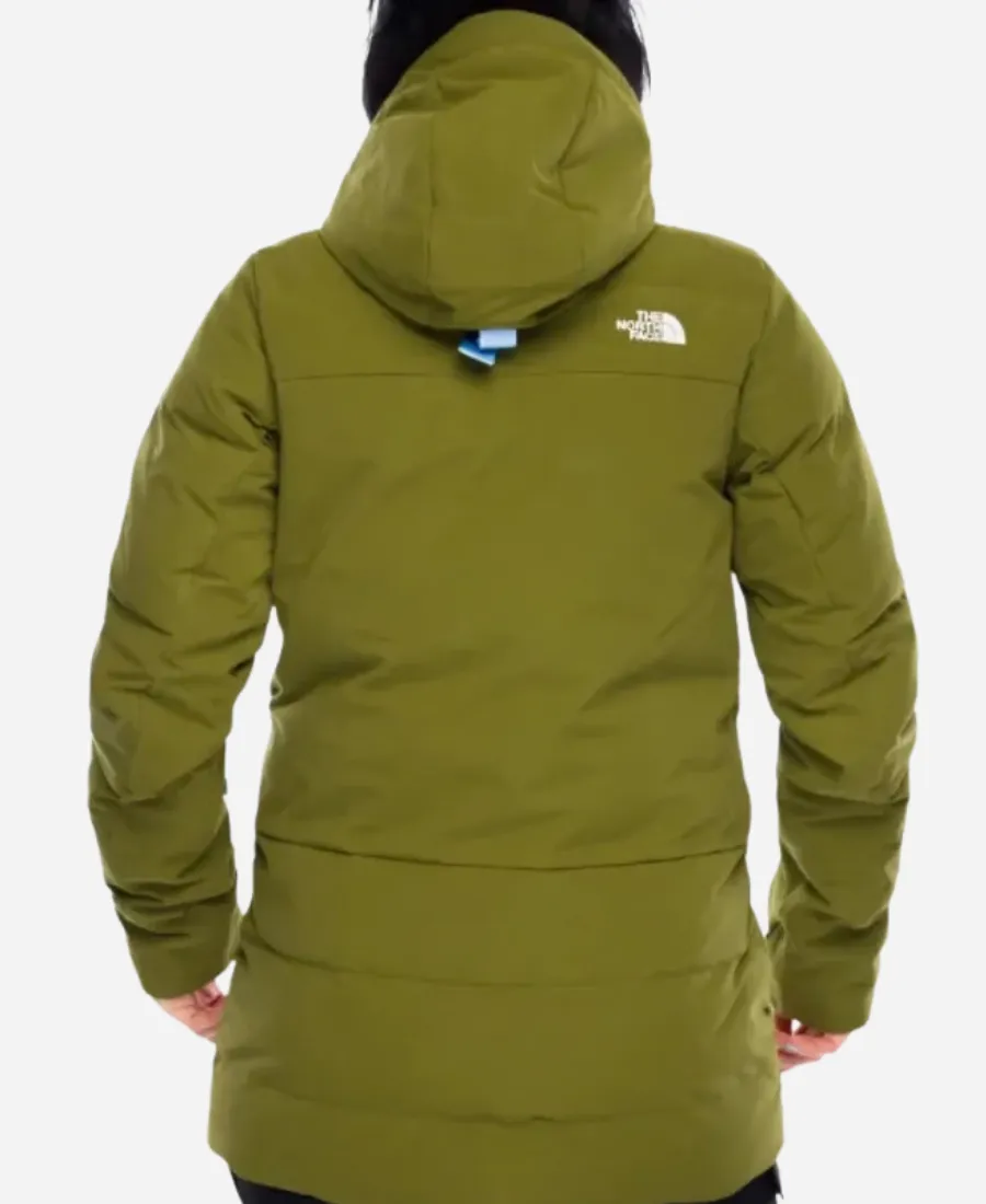 Rose Leslie Vigil S03 Green Puffer Hooded Jacket Style