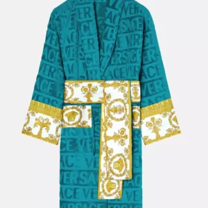 Luxury Teal Versace Robe