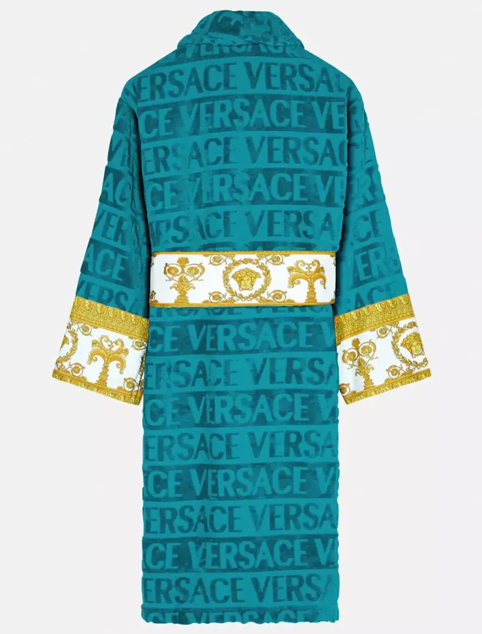 Luxury Teal Versace Robe