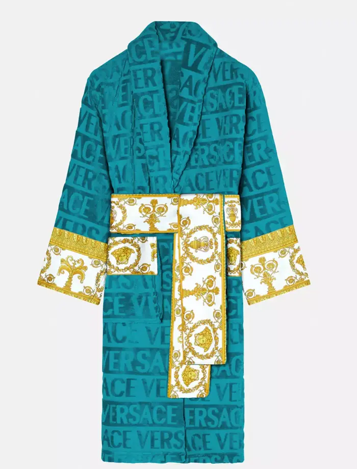 Luxury Teal Versace Robe