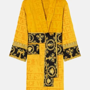 Luxury Yellow Versace Robe