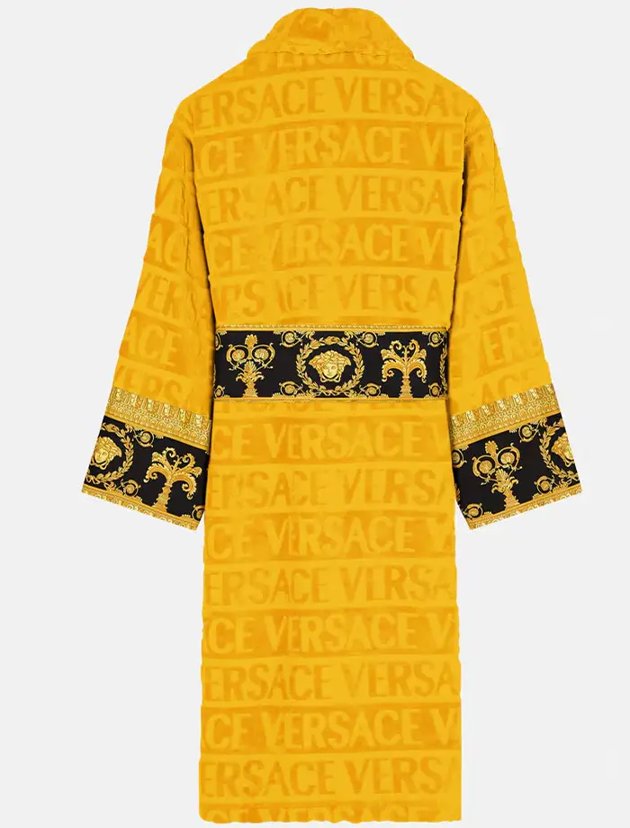 Luxury Yellow Versace Robe