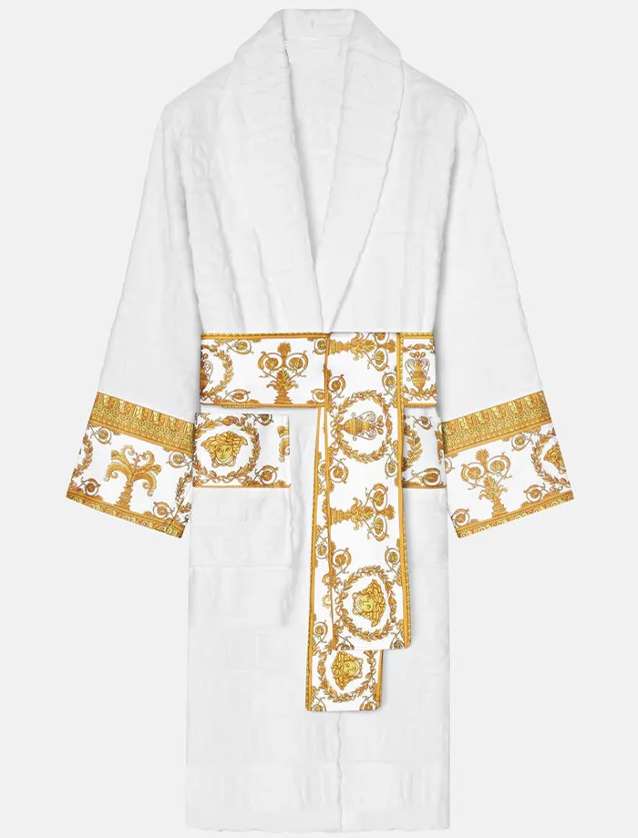 Luxury White Versace Robe