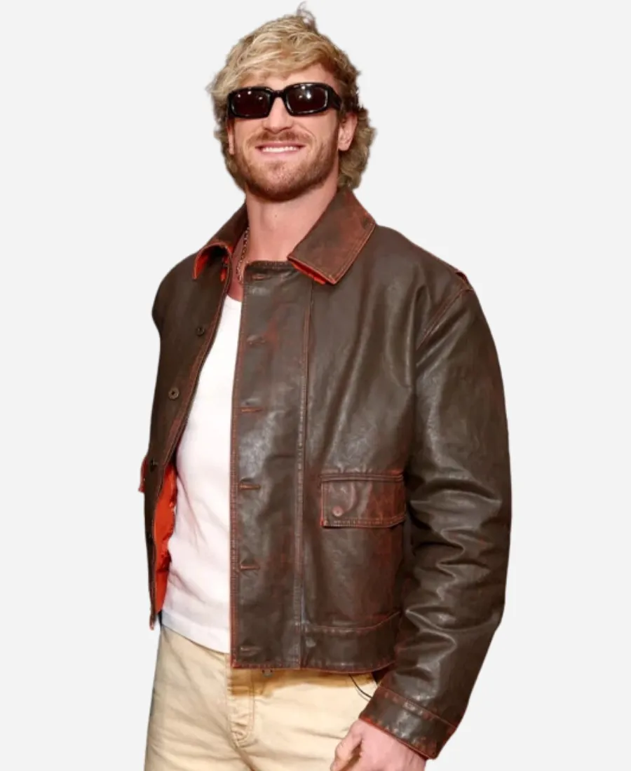 2026 Super Bowl LX Logan Paul Leather Jacket