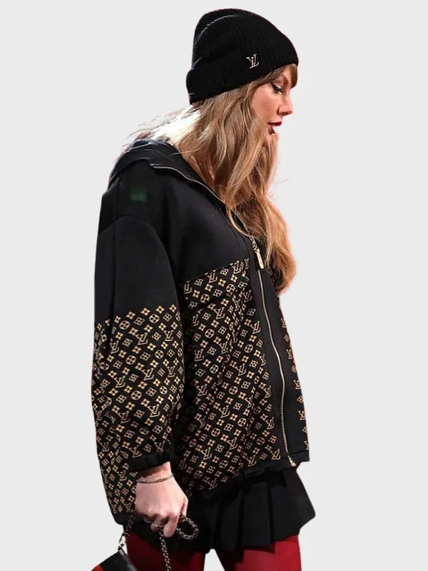 Taylor Swift Louis Vuitton Monogram Jacquard Knit Jacket