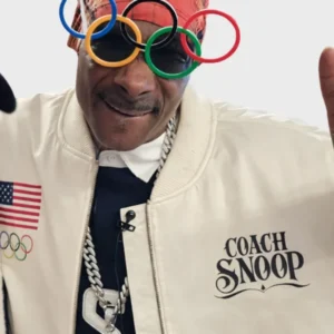 Team USA 2026 Snoop Dogg White Bomber Jacket side