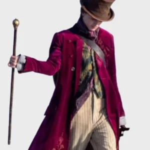 Timothee Chalamet Wonka 2023 Coat zoom