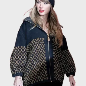 Taylor Swift Louis Vuitton Monogram Jacquard Knit Jacket