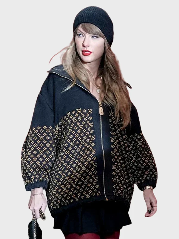 Taylor Swift Louis Vuitton Monogram Jacquard Knit Jacket