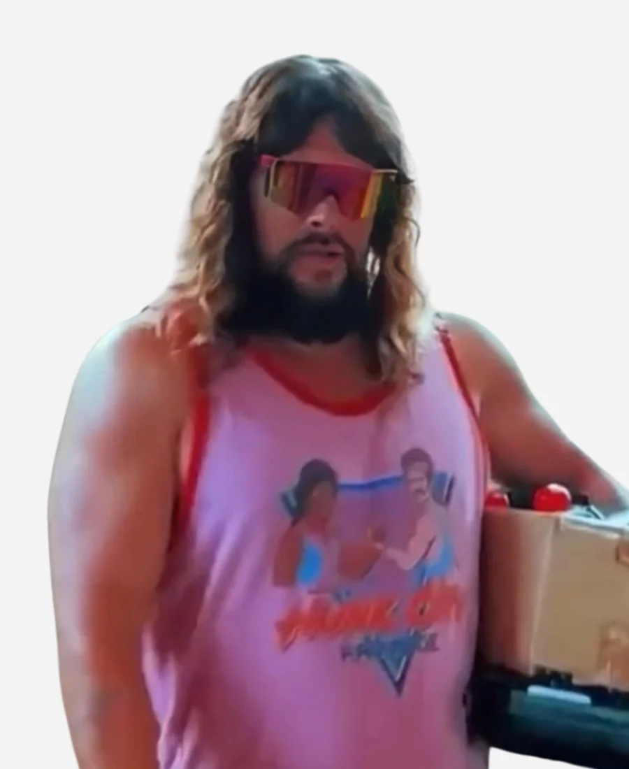 Jason Momoa A Minecraft Movie Pink Tank Top