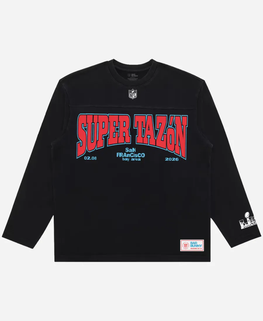 Bad Bunny x NFL Super Tazón Long Sleeve T-Shirt