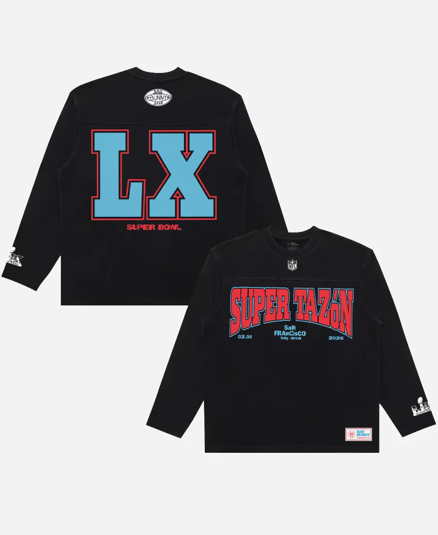 Bad Bunny x NFL Super Tazón Long Sleeve T-Shirt