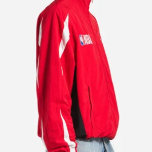 Balenciaga-x-NBA-2026-Collaboration-Red-Black-Full-Zip-Track-Jacket