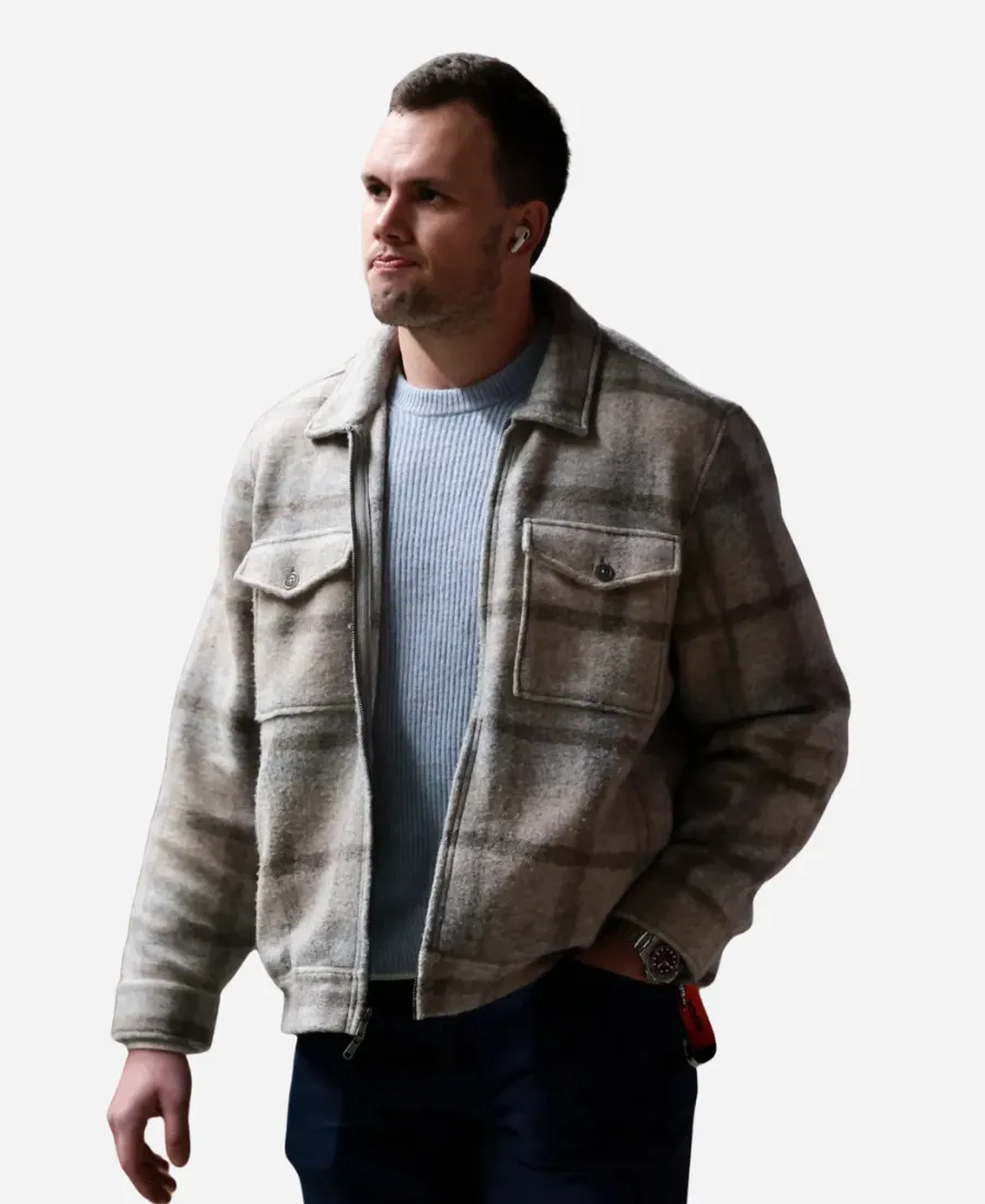 Super Bowl LX Checked Hunter Henry Jacket