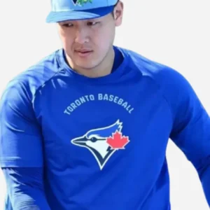 Kazuma-Okamoto-Toronto-Blue-Jays-Workout-T-Shirt-front