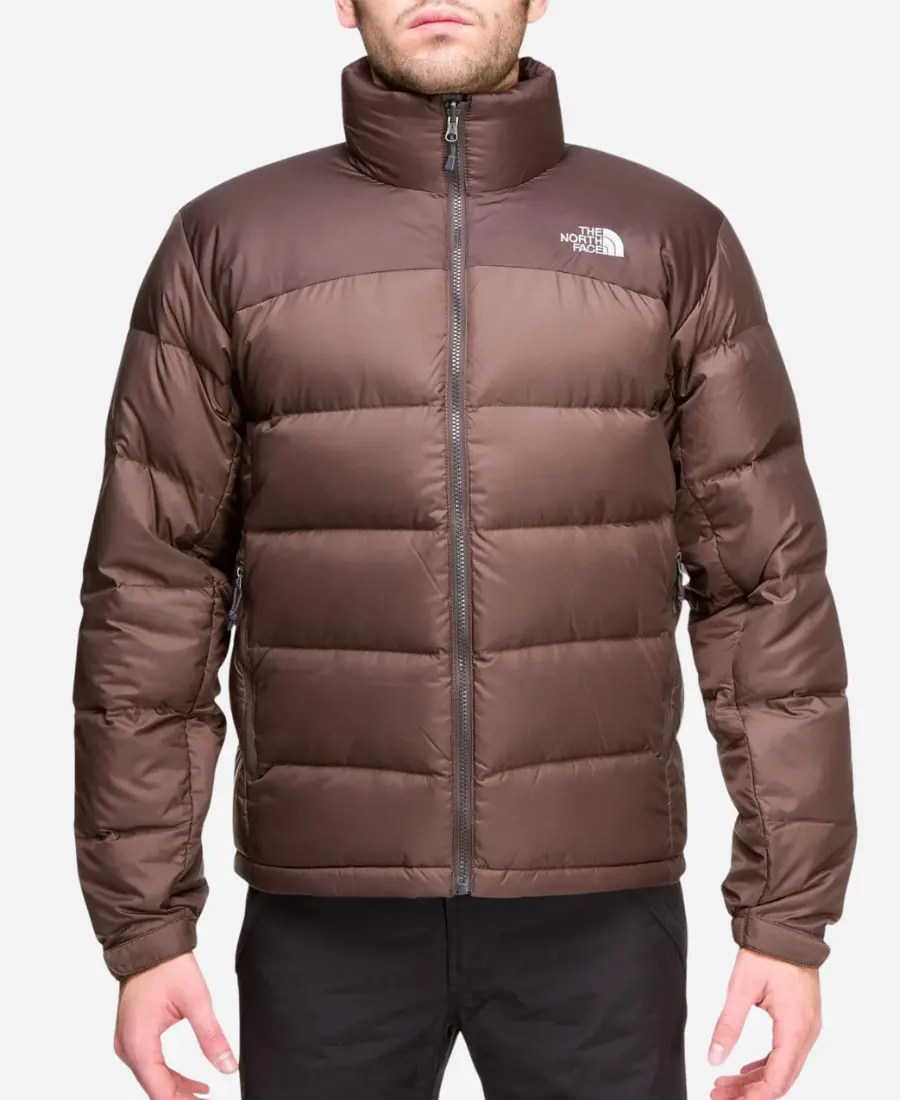 Kendall Jenner Brown North Face Puffer Jacket