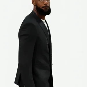 LeBron-James-Warriors-V-Lakers-2025-Black-Blazer