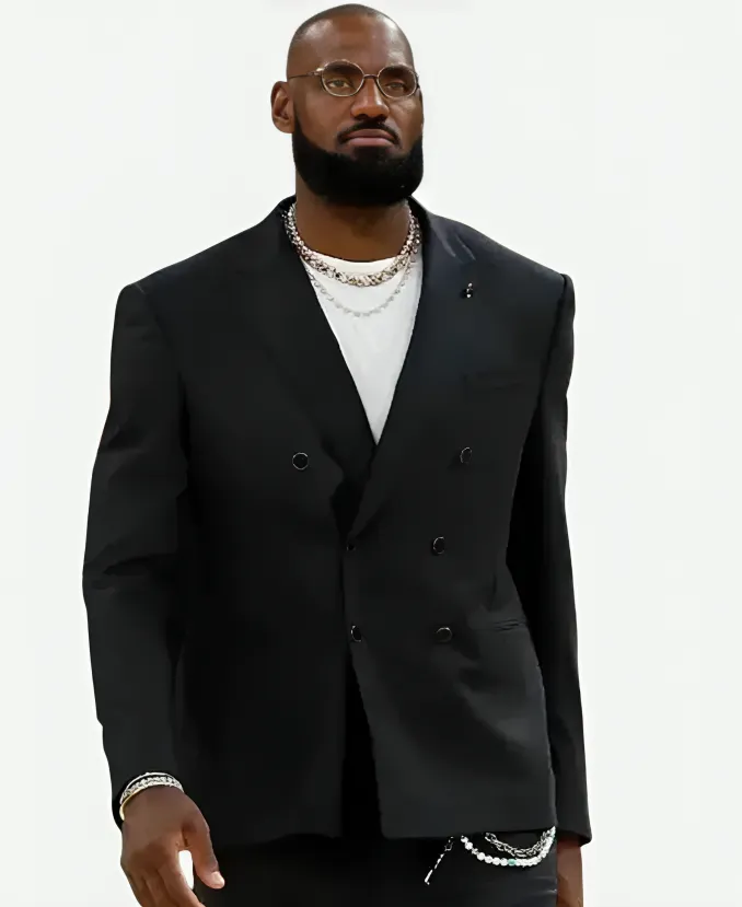 LeBron James Warriors V Lakers Black Blazer